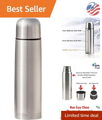 #ad Triple Wall Insulated Coffee Thermo BPA Free Hot Water amp; Cold Drinks 17oz