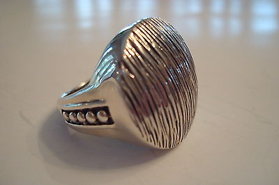 #ad Modern Retro Sterling Silver Cocktail Ring