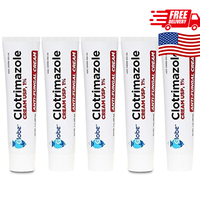 #ad 5 Pack Anti Fungal Cream Cure Athletes FootJock ItchCompare to Lotrimin AF 1%