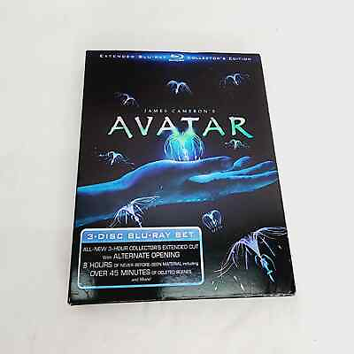 #ad Avatar 3 Disc Blue Ray Extended Collectors Edition Deleted Scenes Box Set