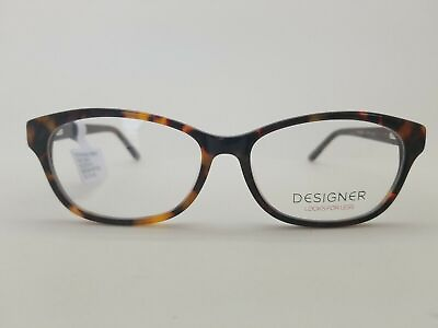 #ad 1 Unit New Designer Looks for Less Brown Pattern Eyeglass Frame 55 15 140 #376