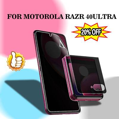 #ad For 5G Motorola Razr Plus 2023 40 Ultra Soft TPU Film Privacy Screen Protector