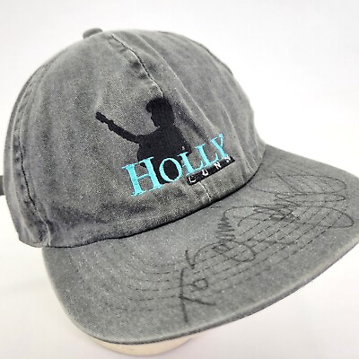 #ad Holly Dunn Hat Cap Signed Country Music Singer Concert Tour Gray Strapback Vtg
