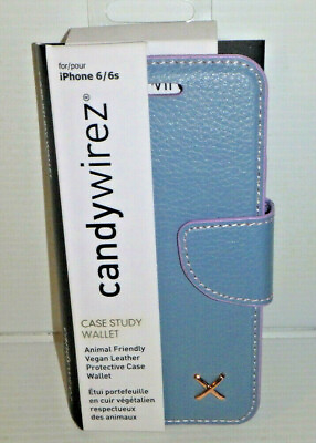 #ad Apple IPHONE 6 6S 4.7quot; Protective WALLET Case CANDYWIREZ SLATE BLUE NEW