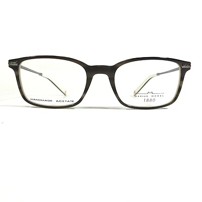 #ad Morel 1880 2384M Eyeglasses Frames Brown White Silver Rectangular 51 19 135