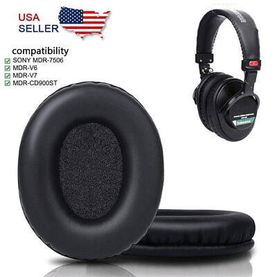 #ad Replacement Ear Pads Cushion For Sony MDR 7506 MDR CD 900ST MDR V6 Headphones
