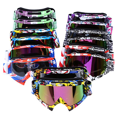 #ad Motorbike Dirt Bike Goggles Anti UV Fog Dustproof Windproof Eyewear Sunglasses $21.29