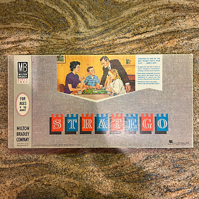 #ad VINTAGE Milton Bradley 1962 Stratego Board Game Missing 1 Piece
