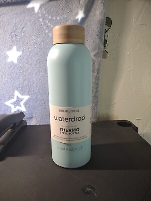 #ad Waterdrop Thermo Water Bottle Stainless Steel 20oz Turquoise Brand New