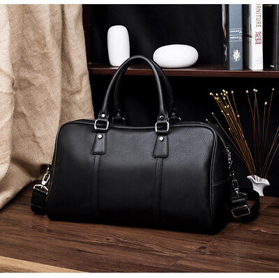#ad New Large Men Business Leather Laptop Bag Briefcase Travel Luggage Handbag $39.88