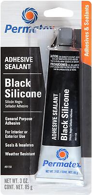 #ad Permatex Black Silicone Adhesive Sealant Waterproof amp; Flexible 75F to 450F