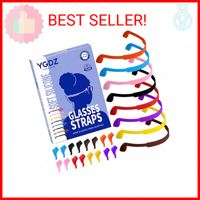#ad YGDZ Glasses Strap 8 Pack Kids Eyeglasses Sunglasses String Strap Glasses Band