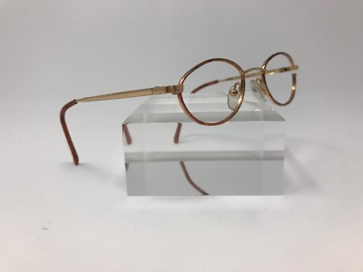 #ad Vintage OshKosh Eyeglasses OK389 003 41 18 120 France Tortoise Gold Oval Q267