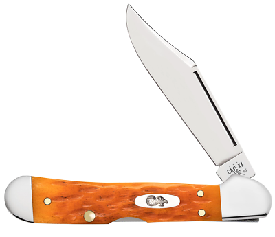 #ad Case xx Knives Persimmon Orange Bone Mini Copperlock Stainless 26563 Pocketknife