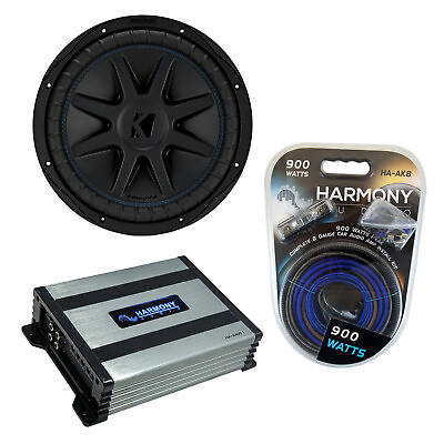 #ad Kicker CVX12 Car Audio CompVX Subwoofer 12quot; Sub 44CVX124 amp; Harmony HA A400.1 Amp $315.99
