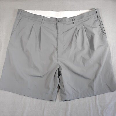 #ad Reebok Golf Mens Shorts Comfort Fit Flat Front Gray Flex Waist Men’s Size 50 A24