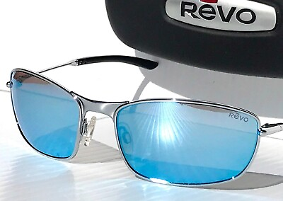 #ad NEW Revo THIN SHOT Polished Chrome POLARIZED Blue Water Lens Sunglass 3090 03 BL $128.88