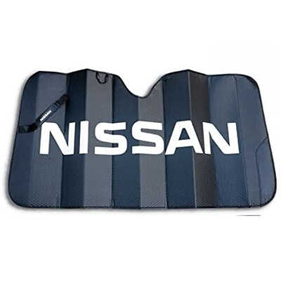 #ad ⭐️⭐️⭐️⭐️⭐️ Authentic Nissan Black Sunshade Universal Sun Shade UV Protection