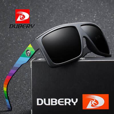 #ad DUBERY Square Polarized Sport Sunglasses For Men Outdoor Driving Fishing Glasses