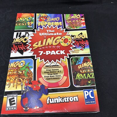 #ad New Ultimate Slingo 7 Pack Collection PC 2013 Rated Everyone Sealed PC Game