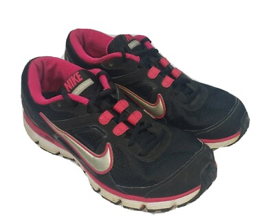 #ad Nike Dual Fusion ST Womens Size 10 Running Shoes 407847 001 Black Red