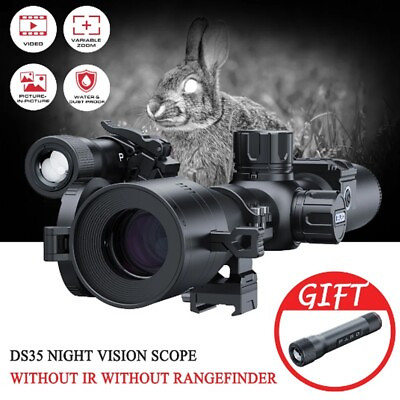 #ad PARD DS35 70 Night Vision Scope NO Rangefinder NO IR Hunting Infrared Flashlight