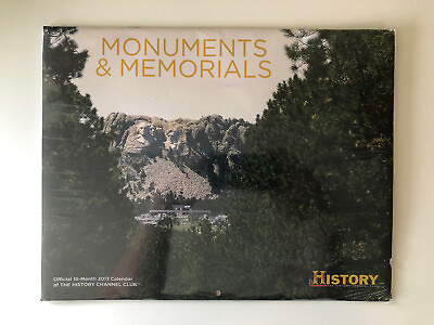 #ad VTG 2013 Monuments amp; Memorials The History Channel Club 16 Month Calendar