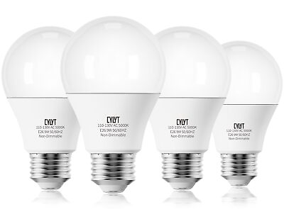 #ad A19 LED Light Bulb 60W Equivalent Daylight White 5000K 9W Energy Saving Bulbs...