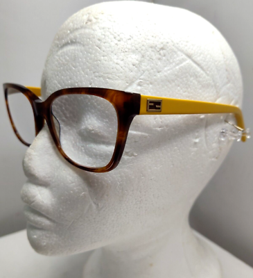 #ad FENDI Designer Eyeglasses Frames FF1031 Brown Tortoise amp; Gold 57 17 140 Italy