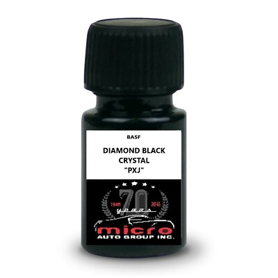 #ad Chrysler Jeep RAM Diamond Black PXJ Touch up Paint With Brush 2 Oz SHIPS TODAY