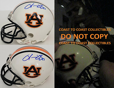 #ad Ronnie Brown signed Auburn Tigers mini football helmet autographed COA proof