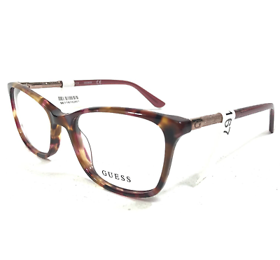 #ad Guess Eyeglasses Frames GU2658 071 Purple Tortoise Square Cat Eye 52 17 135