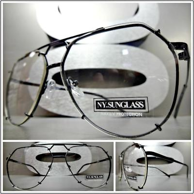 #ad Men#x27;s Women Classy Elegant Retro Style Clear Lens EYE GLASSES Unique Black Frame