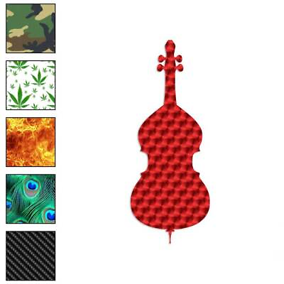#ad Cello Viola Double Bass Vinyl Decal Sticker 40 Patterns amp; 3 Sizes #2358