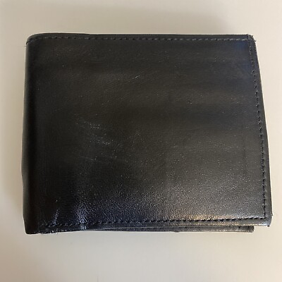 #ad Genuine Leather Wallet With Id Window Looks Unused zab
