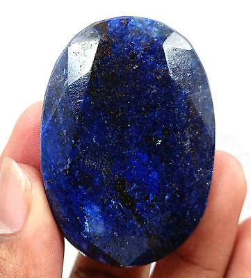 #ad African Deep Blue Sapphire 200 Ct Certified Natural Oval Cut Loose Gemstone KKE