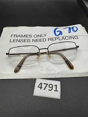 #ad Konishi Eyeglasses Eye Glasses Frames Kp 526 55 17 Japan Flex Titanium Brown