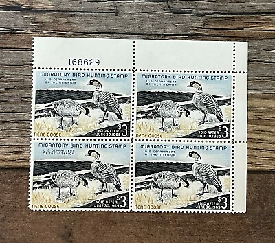 #ad WTDstamps #RW31 1964 Block LotP US Federal Duck Stamp Mint OG NH