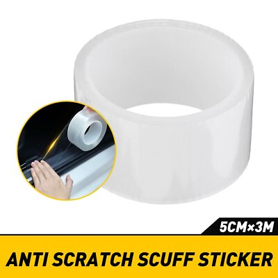 #ad 10ft Protector Car Sill Scuff Door Auto Plate Anti Sticker Scratch Bumper Strip