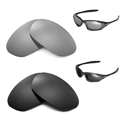 #ad WL Black Titanium Polarized Replacement Lenses For Oakley New Twenty 2012amp;After