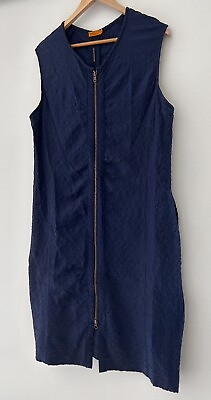 #ad DIGBYS Textured Zip Front Vest Dress Size 4 16