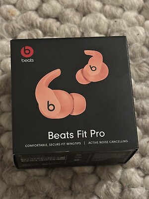 #ad BEATS Fit Pro True Wireless Noise Cancelling In Ear Earbuds Coral Pink