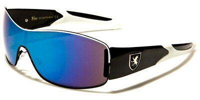 #ad Mens Sunglasses Aviator Shield Sport Style Sleek Contoured Wrap Casual 400 UV