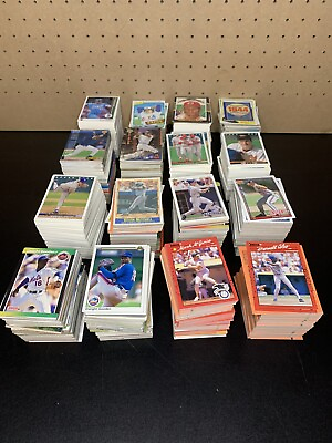 #ad Huge Lot of 1000s of 80s and 90s baseball cards 14lbs