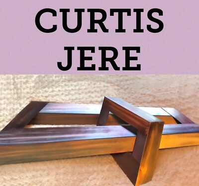 #ad C. Jere Curtis Signed Metal Geometric Art Sculpture **LOCAL PICKUP 33705**