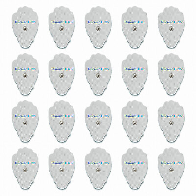 #ad TENS Electrodes Super Value 20 Replacement Electrode Pads for TENS Units Snap
