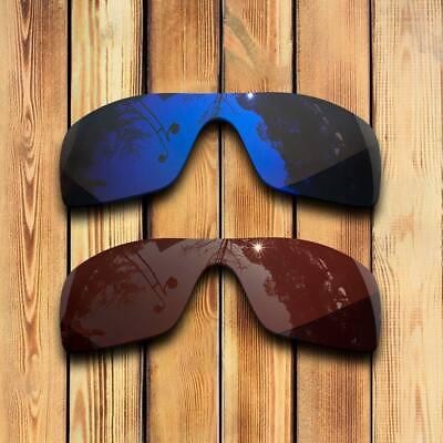 #ad Polarized Purple Blueamp;Brown Replacement Lenses for Oakley Batwolf OO9101