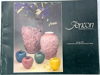 #ad Vintage FENTON ART GLASS January 1984 Catalog
