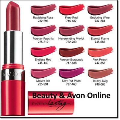 #ad Avon EXTRA LASTING Lipstick ENDLESS RED **Beauty amp; Avon Online**