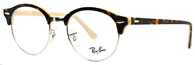 #ad RAY BAN RB4246 V 5239 Tortoise Unisex Clubmaster Full Rim Eyeglasses 49 19 140 $69.99